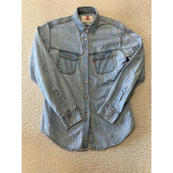 Levi's Tops - Vintage 90s Levis Womens Long Sleeve Denim Shirt Medium